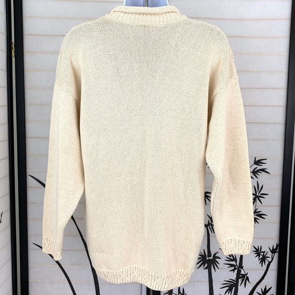 Vintage David Brett Block Knit Sweater Sz M - Picture 3 of 7